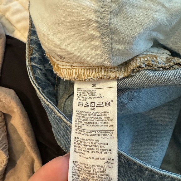 Old navy plus size distressed High rise OG straight jean shorts. Size 20 - Picture 7 of 10